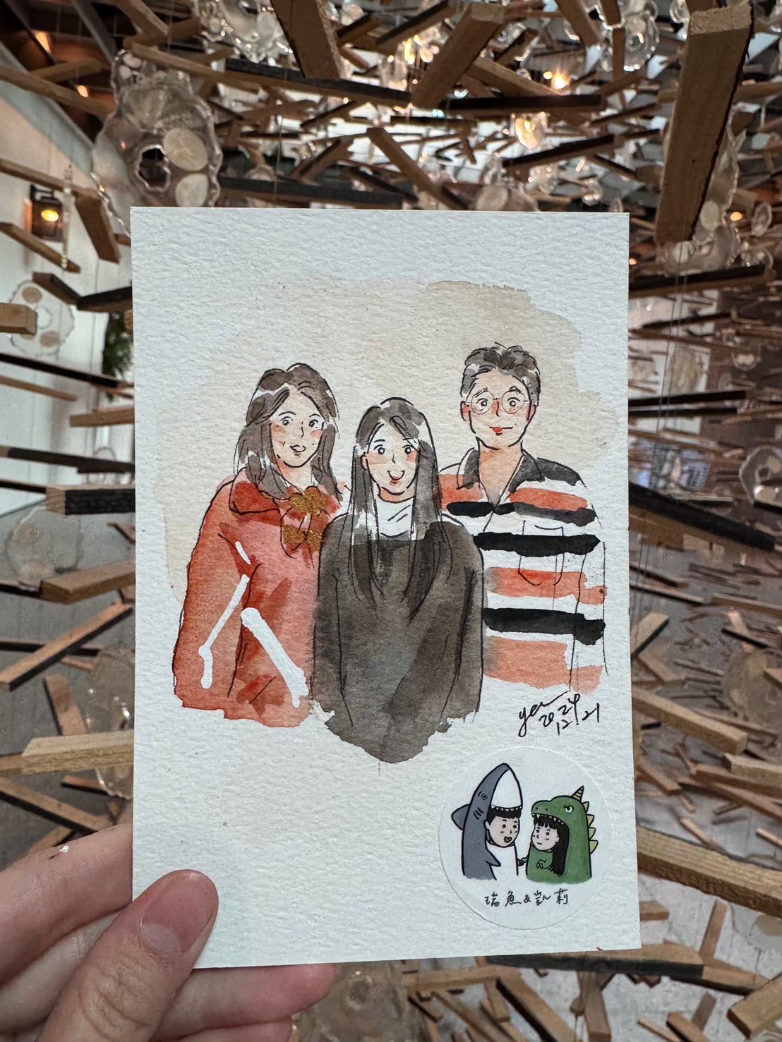 婚禮水彩畫家作品 105