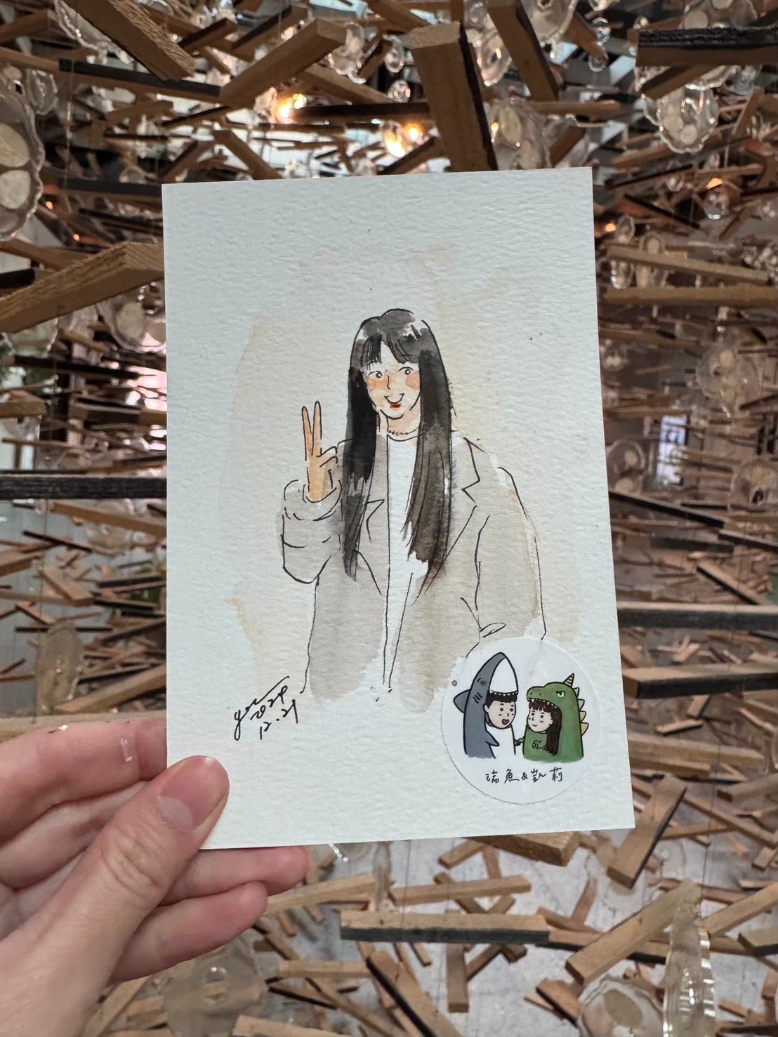 婚禮水彩畫家作品 106