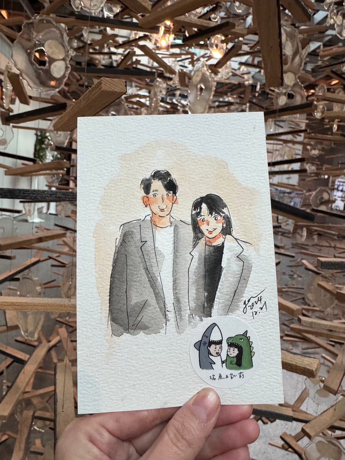 婚禮水彩畫家作品 107
