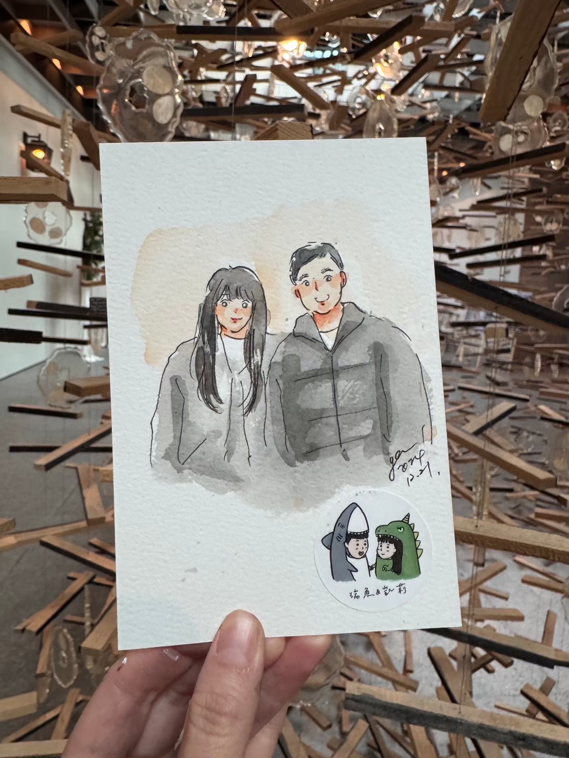 婚禮水彩畫家作品 108