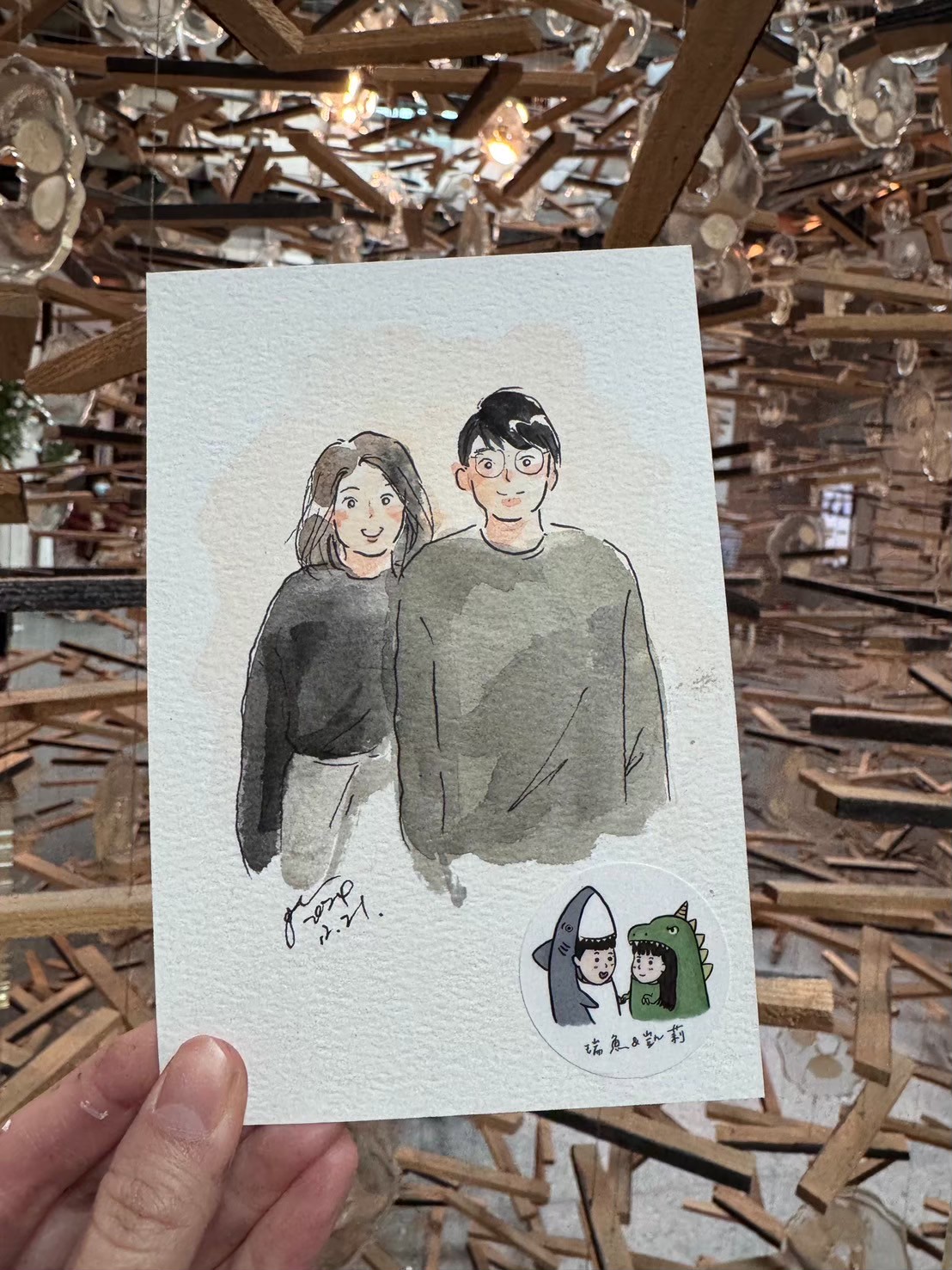婚禮水彩畫家作品 109