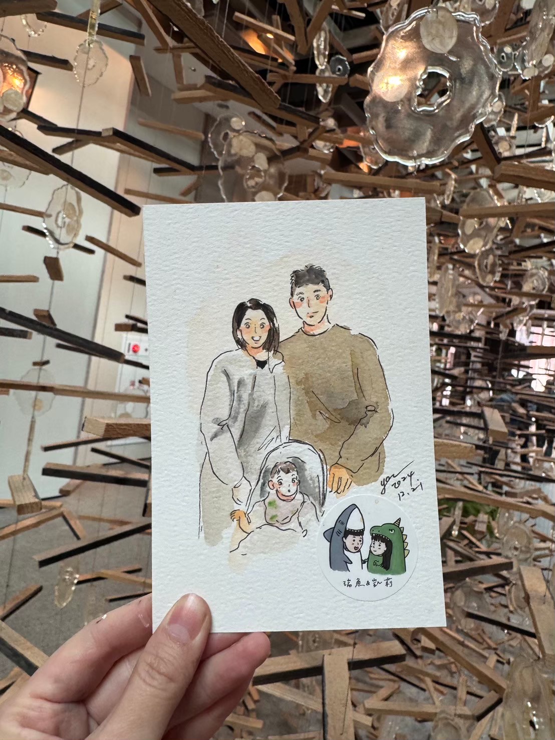 婚禮水彩畫家作品 113