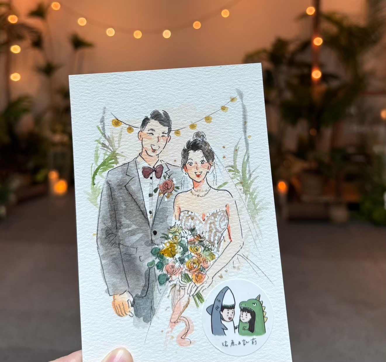 婚禮水彩畫家作品 122