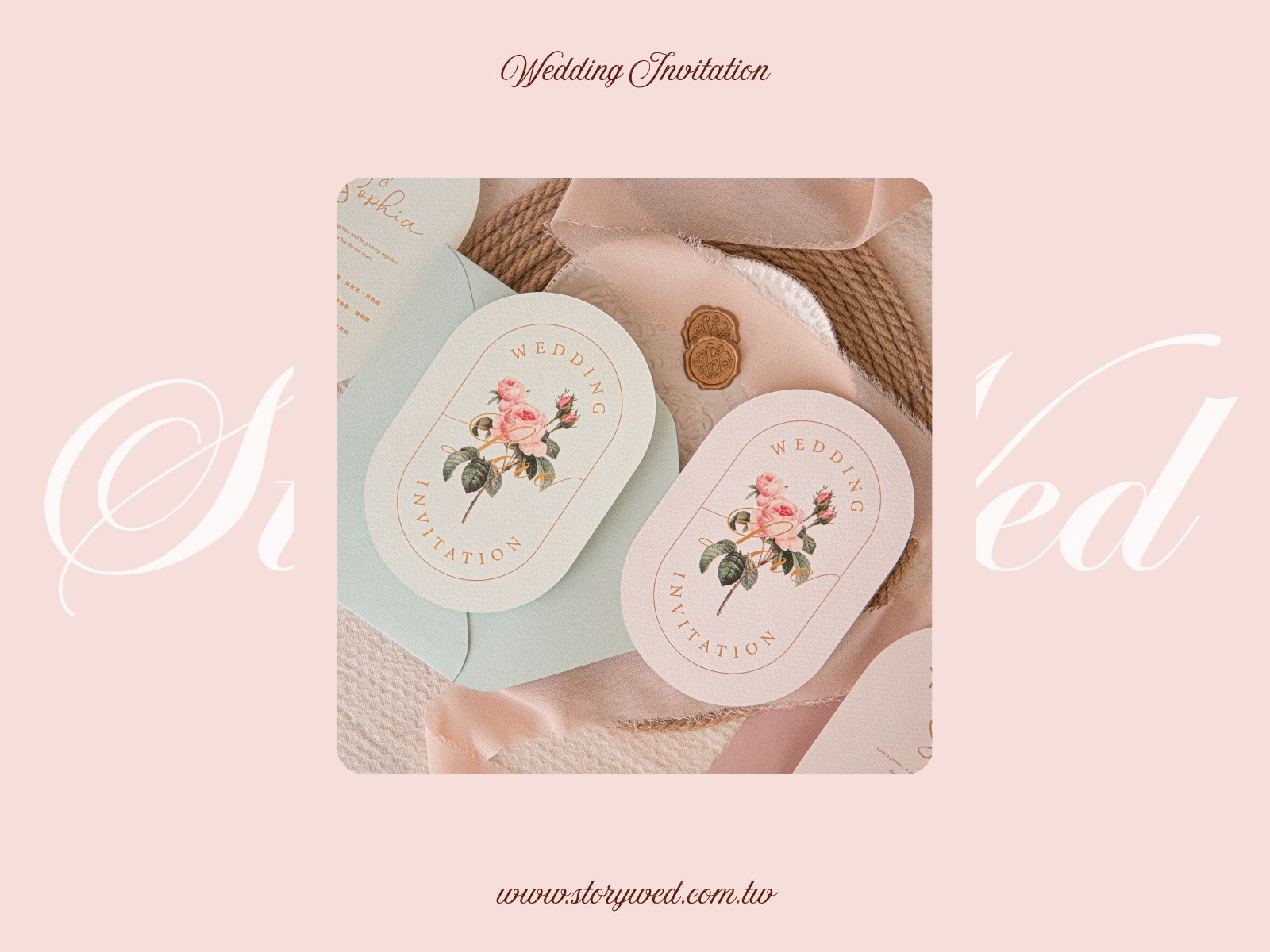 婚卡喜帖 - 薔薇花語